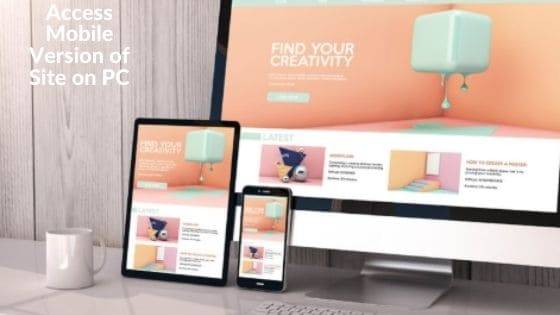 Access Mobile Version of Site on PC