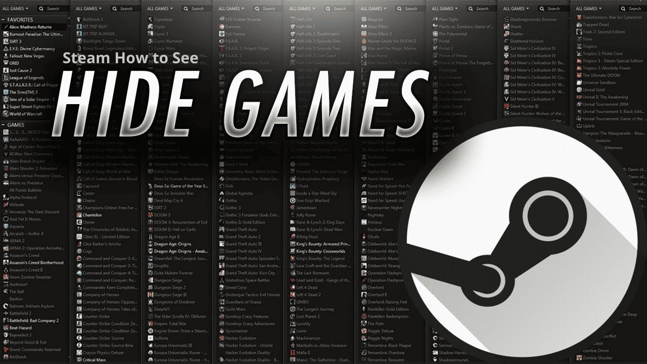 steam how to see hidden games