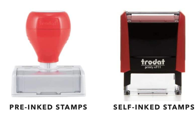 Pre-Ink and Self-Ink Stamps